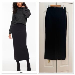 Dynamite Black Maxi Pencil Skirt